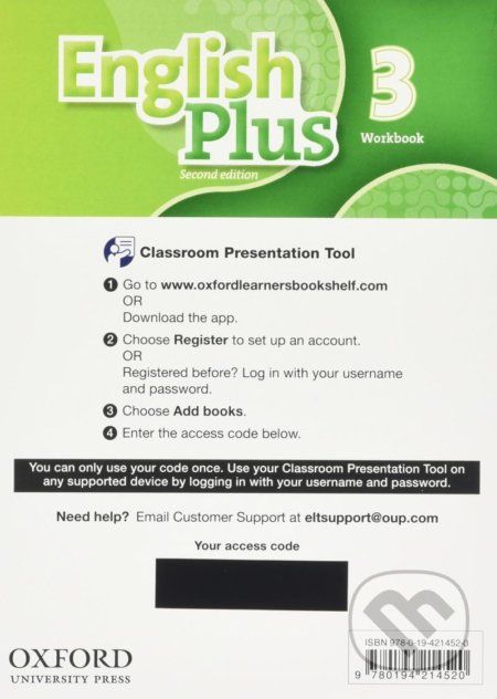 English Plus 3: Classroom Presentation Tool eWorkbook Pack (Access Code Card), 2nd - Nicholas Tims - obrázek 1
