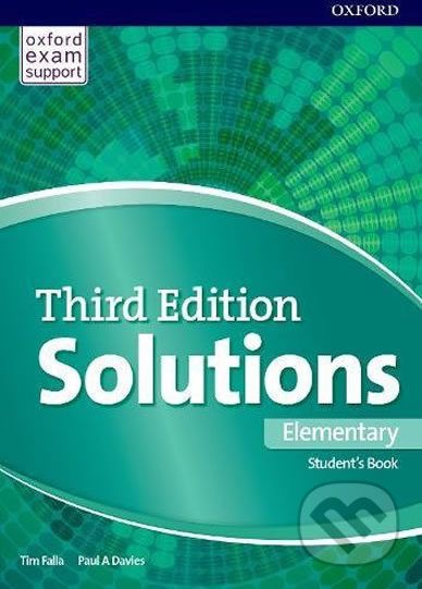 Solutions Elementary: Student´s Book and Online Practice Pack 3rd (International Edition) - Paul Davies, Tim Falla - obrázek 1