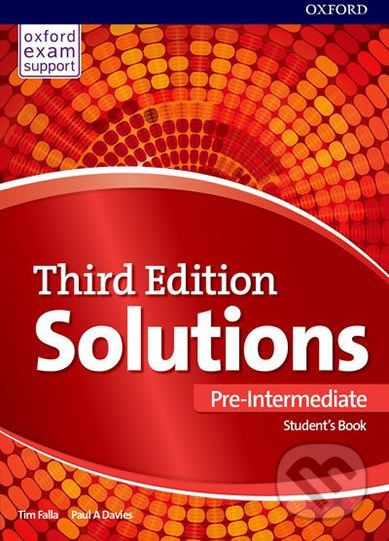 Solutions Pre-intermediate: Student´s Book and Online Practice Pack 3rd (International Edition) - Paul Davies, Tim Falla - obrázek 1