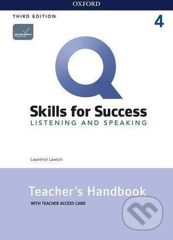 Q: Skills for Success: Listening and Speaking 4 - Teacher´s Handbook with Teacher´s Access Card, 3rd - Lawrence Lawson - obrázek 1