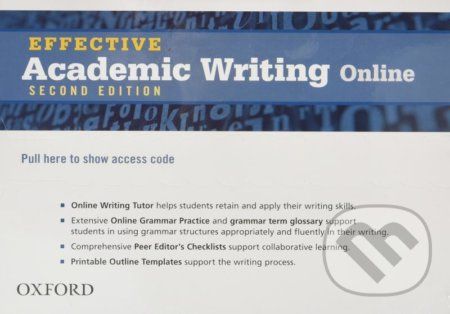 Effective Academic Writing: Student Access Code Card (All levels), 2nd - Oxford University Press - obrázek 1