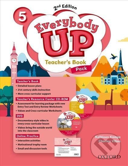 Everybody Up 5: Teacher´s Book Pack with DVD, Online Practice and Teacher´s Resource Center CD-ROM, 2nd - Kathleen Kampa - obrázek 1