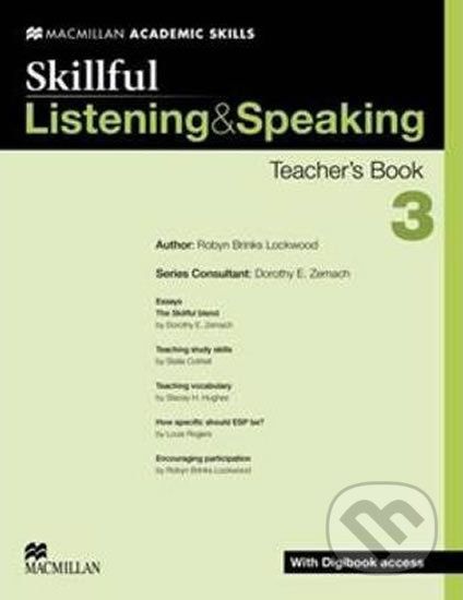 Skillful Listening & Speaking 3: Teacher´s Book + Digibook + Audio CD - Dorothy Zemach - obrázek 1