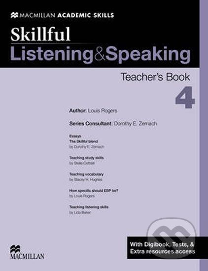Skillful Listening & Speaking 4: Teacher´s Book + Digibook + Audio CD - Dorothy Zemach - obrázek 1