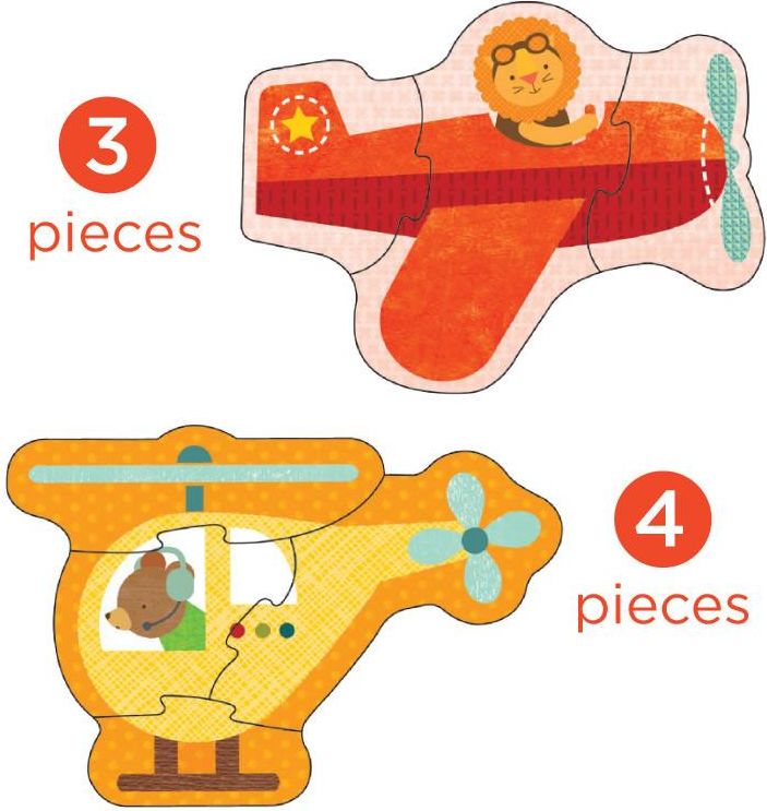 Petitcollage První puzzle letecké prostředky - obrázek 2