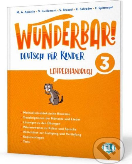 Wunderbar! 3 - Lehrerhandbuch + 2 Audio-CD - D. Guillemant, A.M. Apicella - obrázek 1