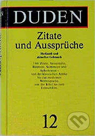 Duden - Band 12 Zitate und Aussprüche - Cornelsen Verlag - obrázek 1
