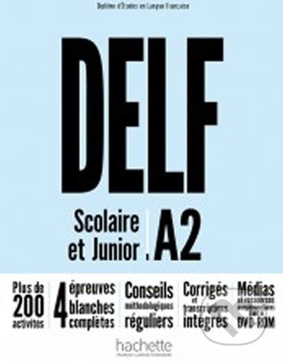 DELF A2: Scolaire et Junior + DVD-ROM (audio + vidéo) - Nouvelle édition - Hachette Francais Langue Étrangere - obrázek 1