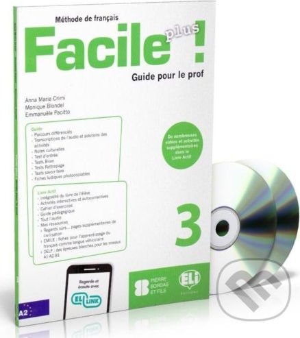 Facile plus 3 - Guide pedagogique + 2 AUDIO CDs - Maria Anna Crimi - obrázek 1