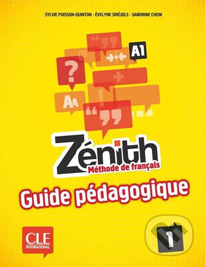 Zénith 1 A1: Guide pédagogique - Sylvie Poisson-Quinton - obrázek 1