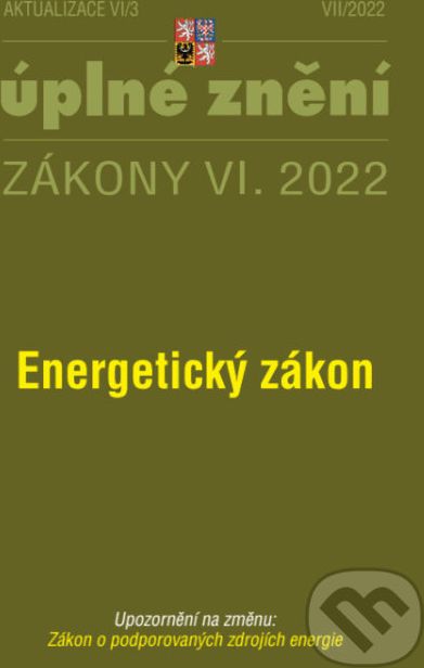 Aktualizace VI/3 - Energetický zákon - Poradce s.r.o. - obrázek 1