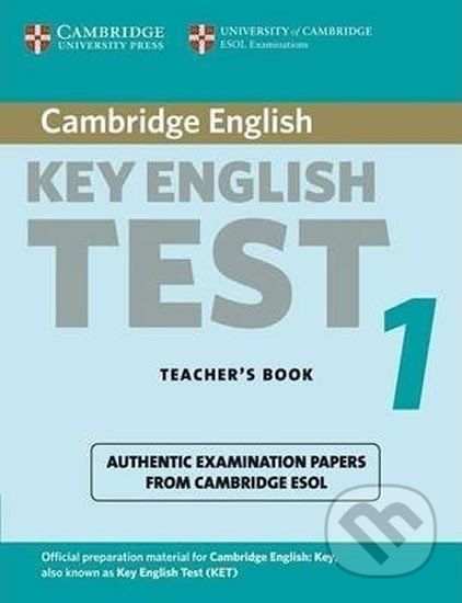 Cambridge Key English Test 1: Teacher´s Book - Cambridge University Press - obrázek 1