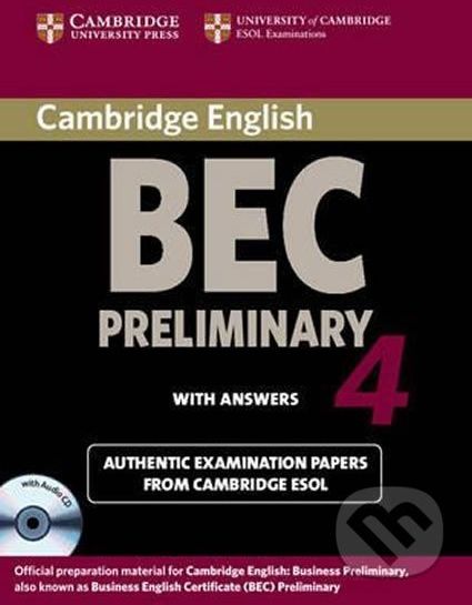 Cambridge BEC 4 Preliminary Self-study Pack (Student´s Book with answers and Audio CD) - Cambridge University Press - obrázek 1