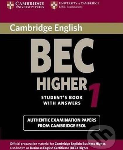 Cambridge BEC Higher 1 - Cambridge University Press - obrázek 1