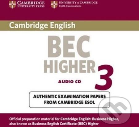 Cambridge BEC Higher 3 Audio CD - Cambridge University Press - obrázek 1