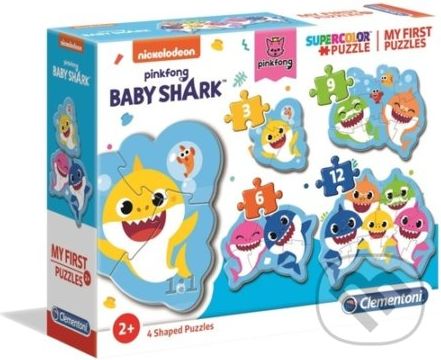 Moje první puzzle: Baby Shark 4v1 - Clementoni - obrázek 1