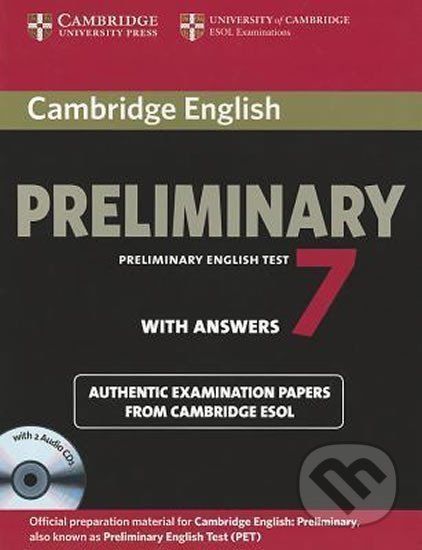 Cambridge English Preliminary PET 7: B1 Self-study Pk (SB w. Ans. & A-CDs (2)) - Cambridge University Press - obrázek 1