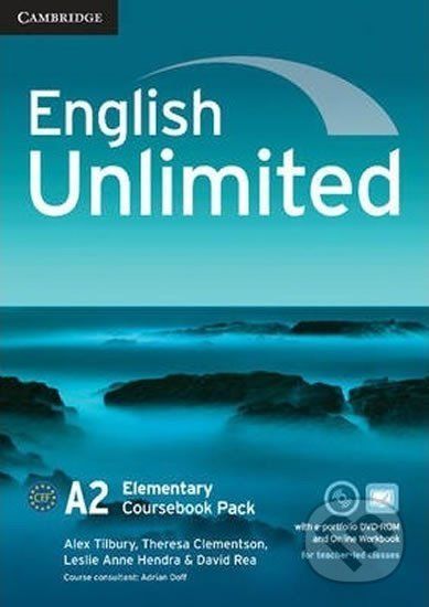English Unlimited Elementary Coursebook with E-Portfolio and Online Workbook Pack - Alex Tilbury - obrázek 1
