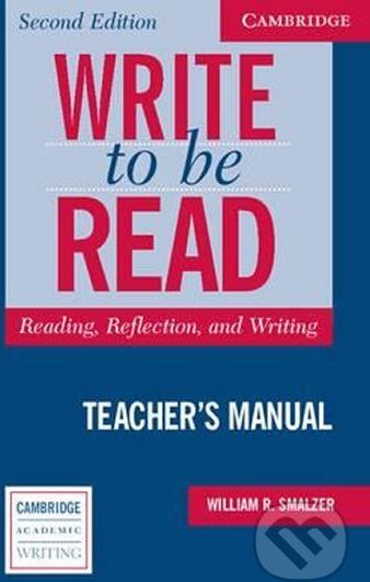 Write To Be Read, 2nd Edition: Teacher´s Manual - R. William Smalzer - obrázek 1