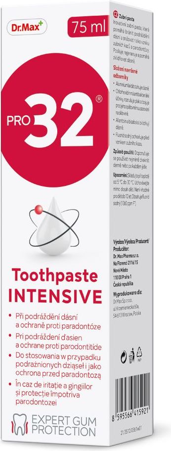 Dr.Max PRO32 Intensive zubní pasta 75 ml - obrázek 2