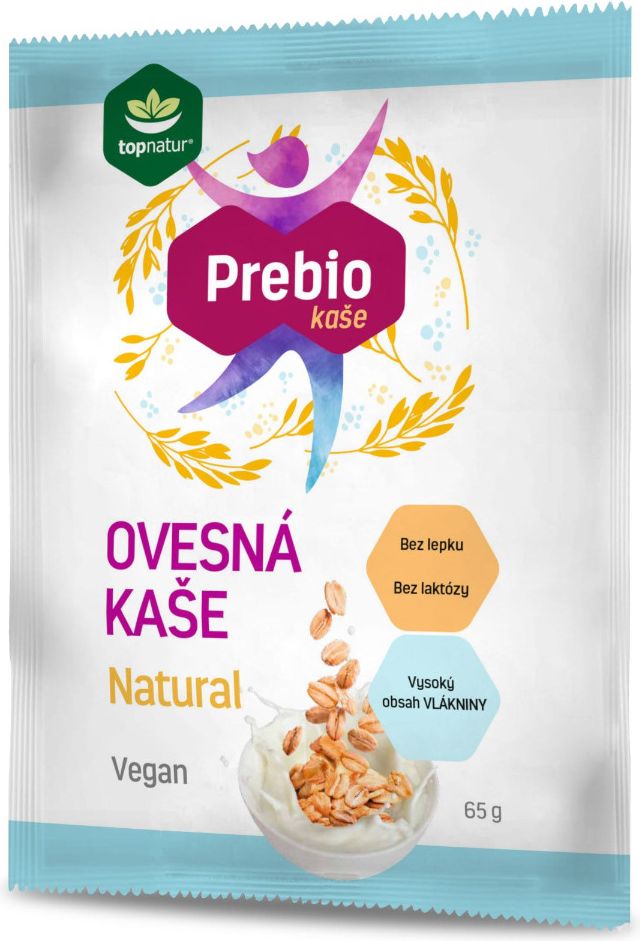 Topnatur Prebio ovesná kaše Natural 65 g - obrázek 1