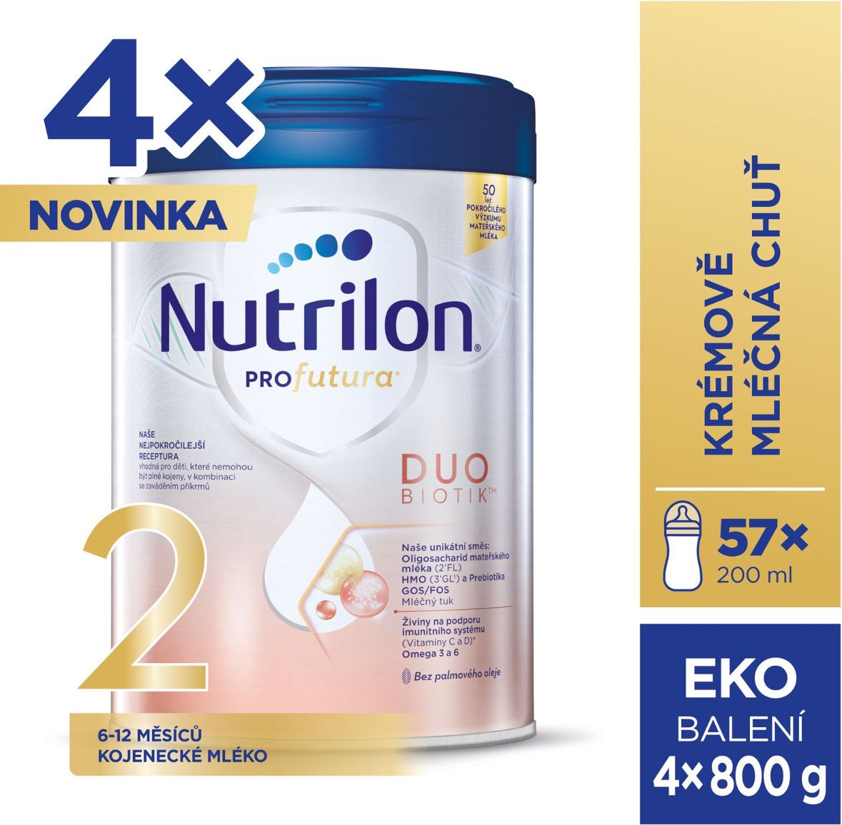 Nutrilon Profutura 2 Duobiotik 4x800 g - obrázek 4