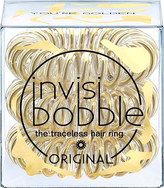 invisibobble Original Time To Shine You´re Golden gumičky do vlasů Time To Shine You´re Golden 3 ks - obrázek 2