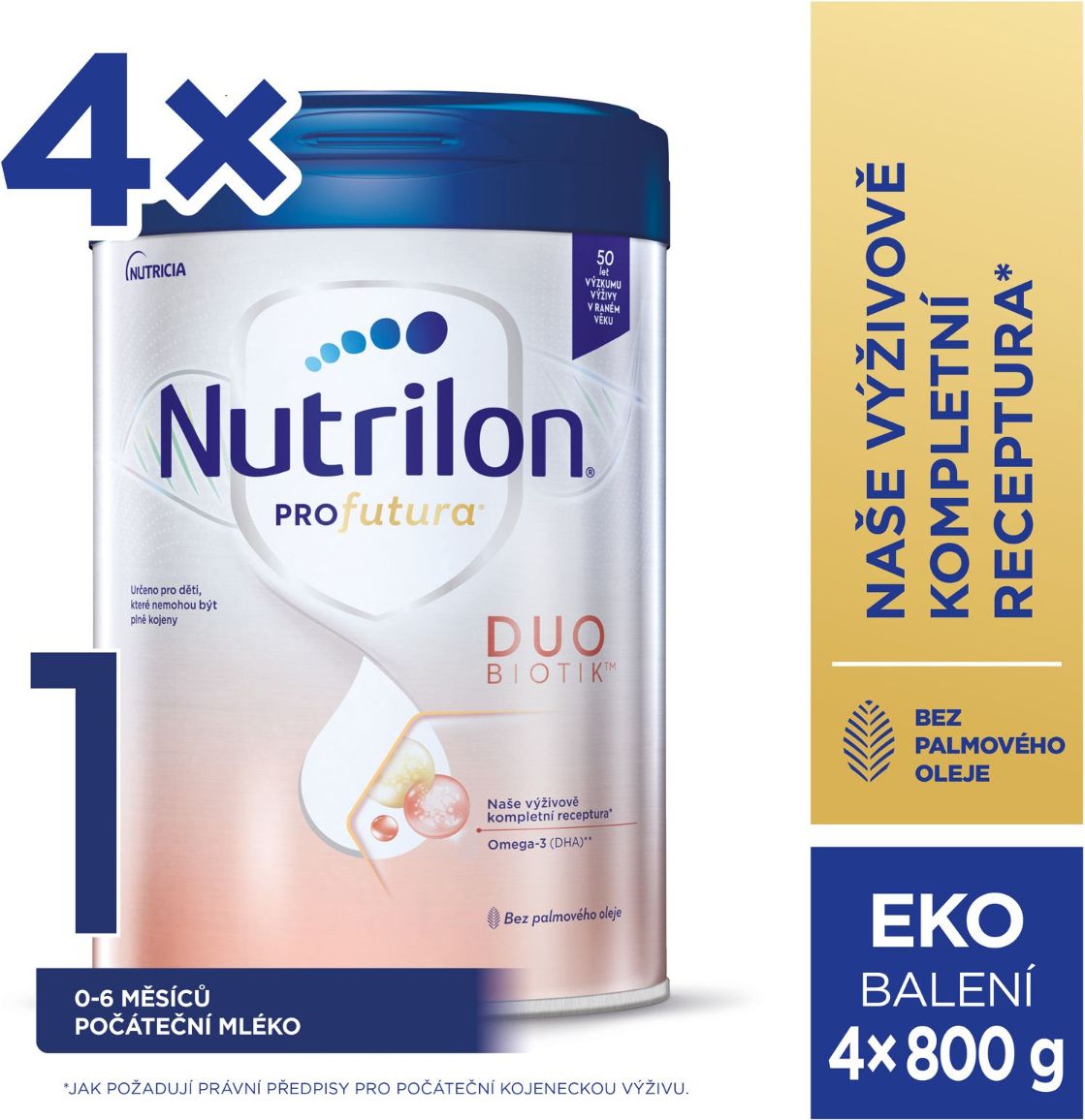 Nutrilon Profutura 1 Duobiotik 4x800 g - obrázek 3