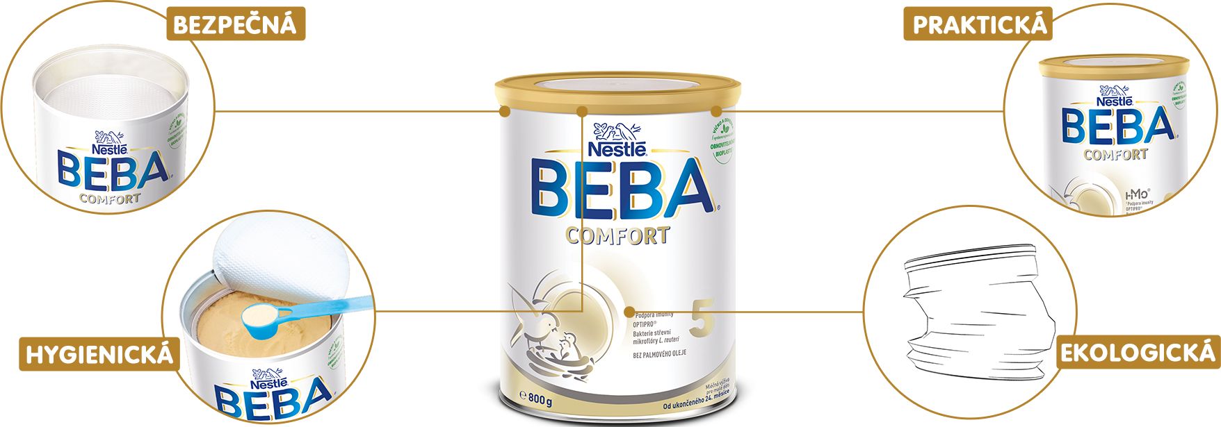 BEBA COMFORT 5 HM-O 6x800 g - obrázek 5