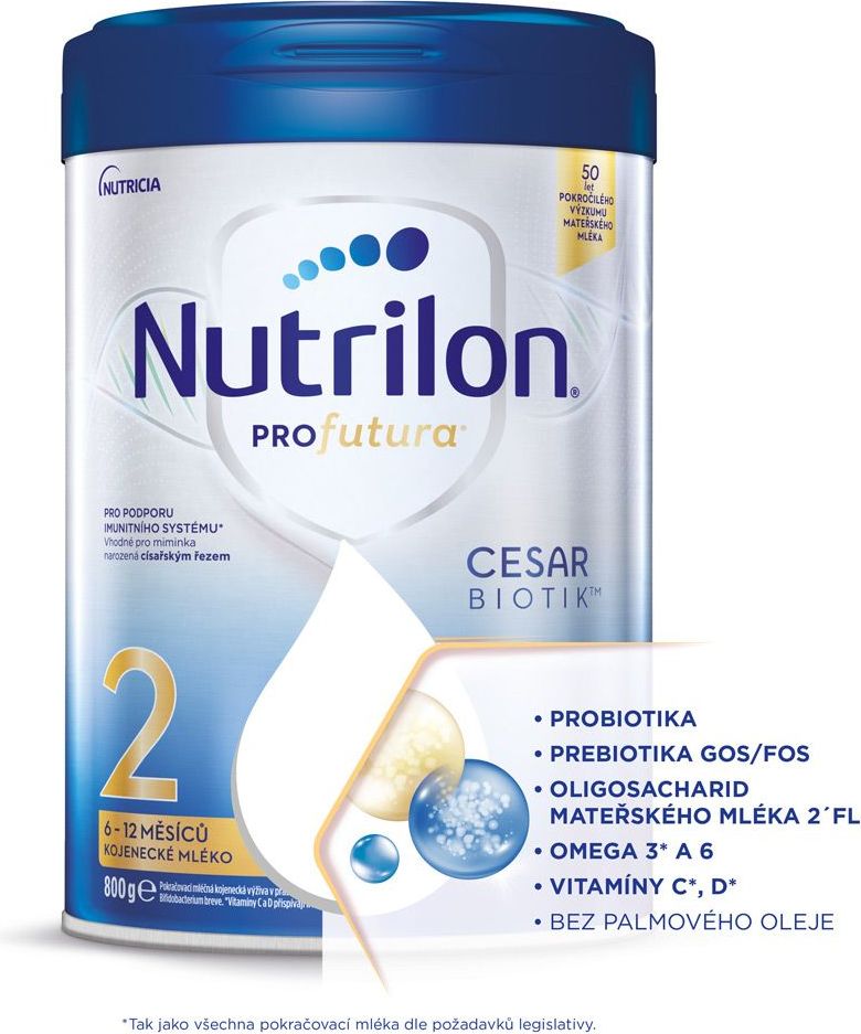Nutrilon Profutura 2 Cesarbiotik 4x800 g - obrázek 2