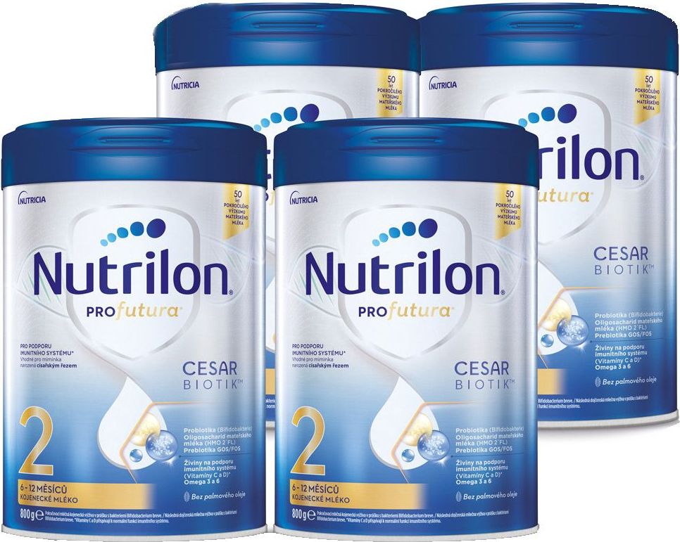 Nutrilon Profutura 2 Cesarbiotik 4x800 g - obrázek 1