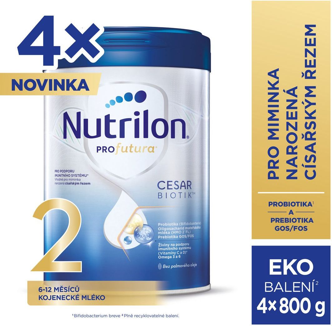 Nutrilon Profutura 2 Cesarbiotik 4x800 g - obrázek 3