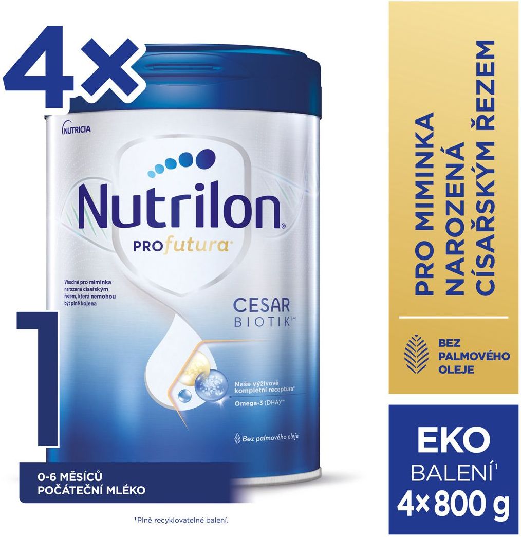 Nutrilon Profutura 1 Cesarbiotik 4x800 g - obrázek 3