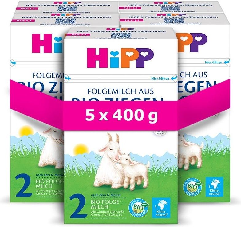 Hipp 2 BIO Kozí mléko 5x400 g - obrázek 1