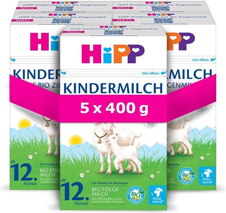 Hipp 3 BIO Junior Kozí mléko 5x400 g - obrázek 1
