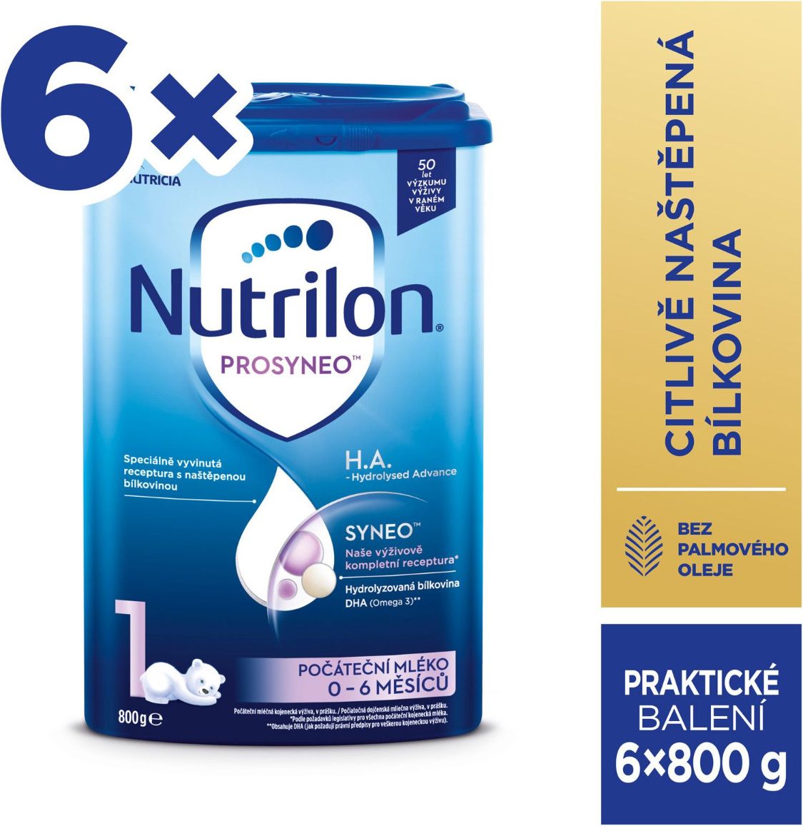 Nutrilon H.A. Prosyneo 1 6x800 g - obrázek 2