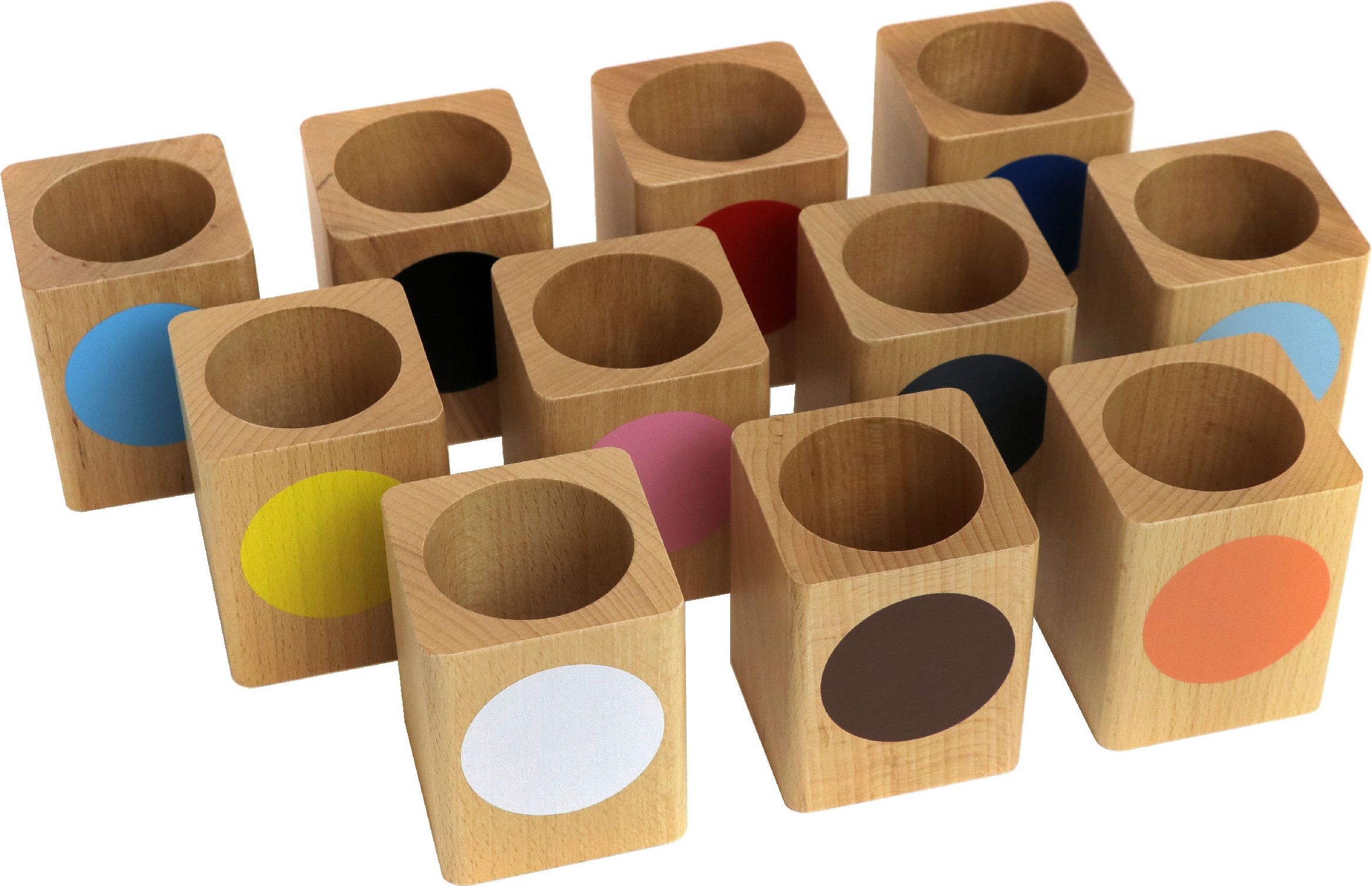 Colored Inset Pencil Holders: Set Of 11 - obrázek 1