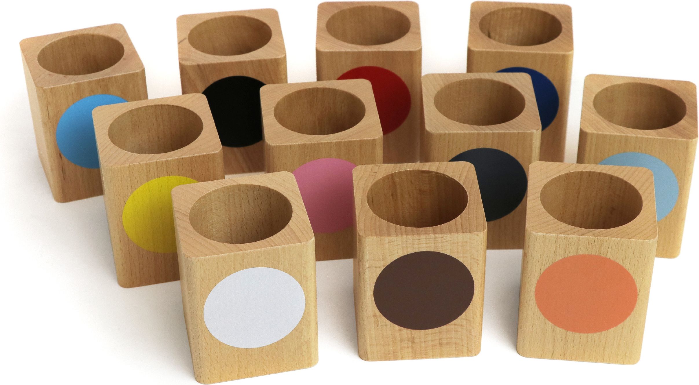Colored Inset Pencil Holders: Set Of 11 - obrázek 2
