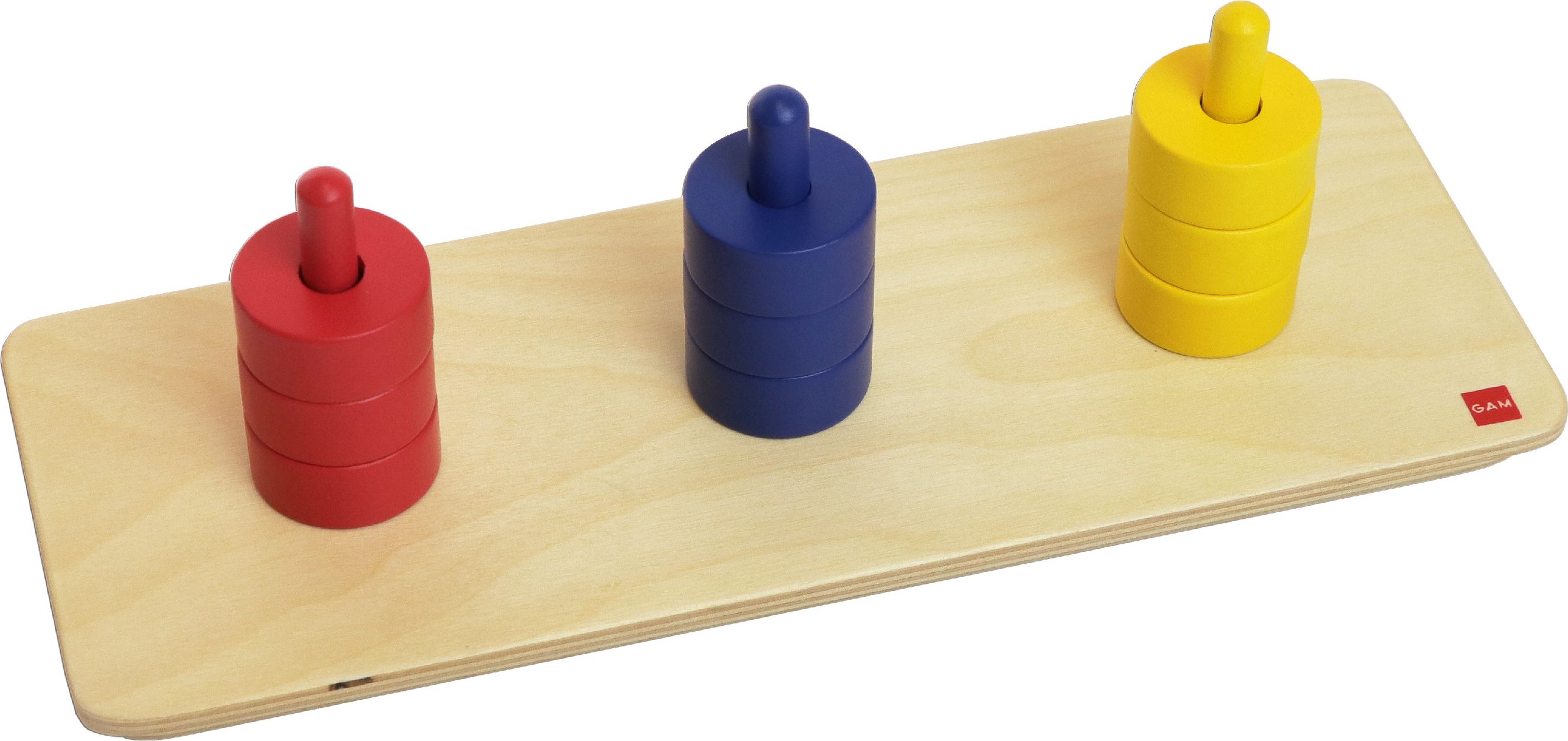 Colored Discs On Colored Dowels - obrázek 1