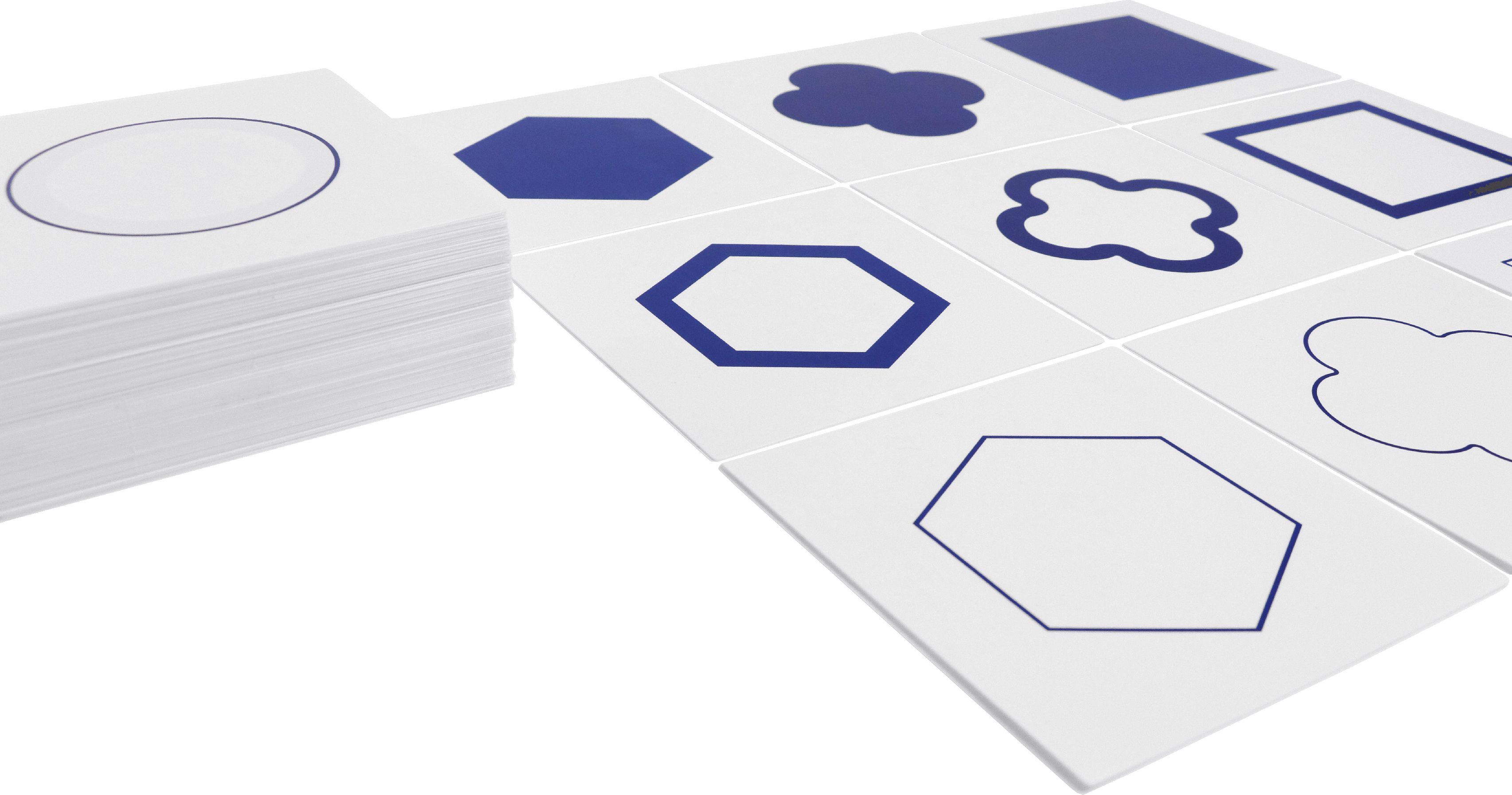 Geometric Form Cards: Blue & Yellow - obrázek 2