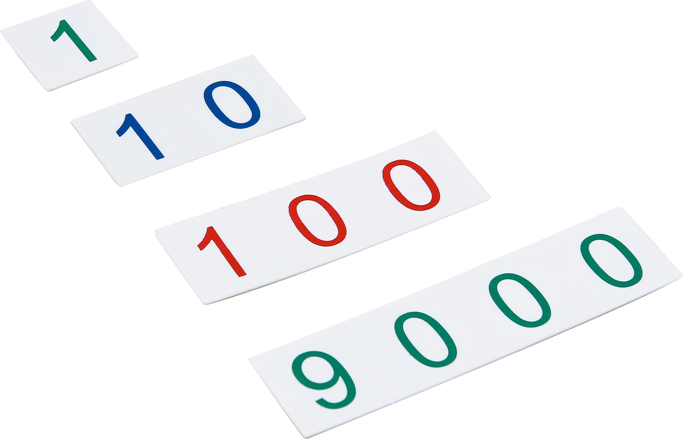 Plastic Number Cards: Small, 1-9000 - obrázek 1