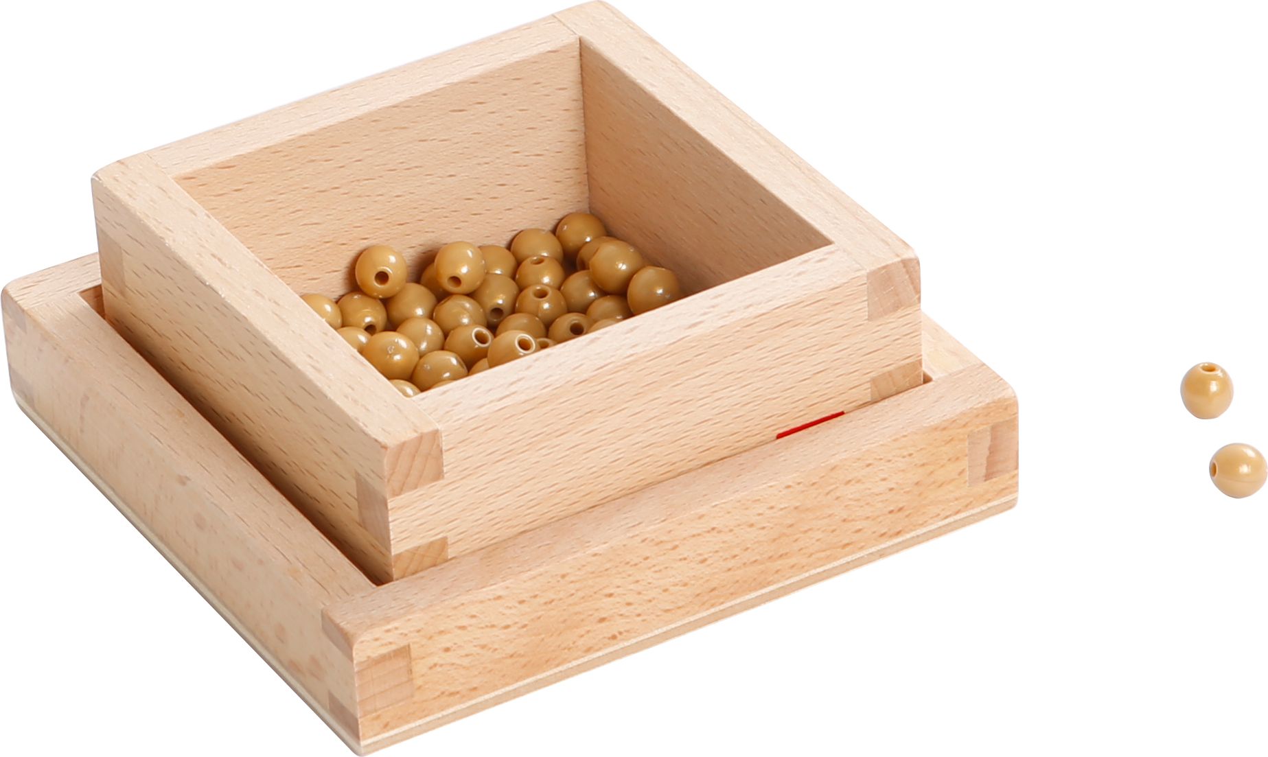 100 Golden Bead Units W/Box - obrázek 1