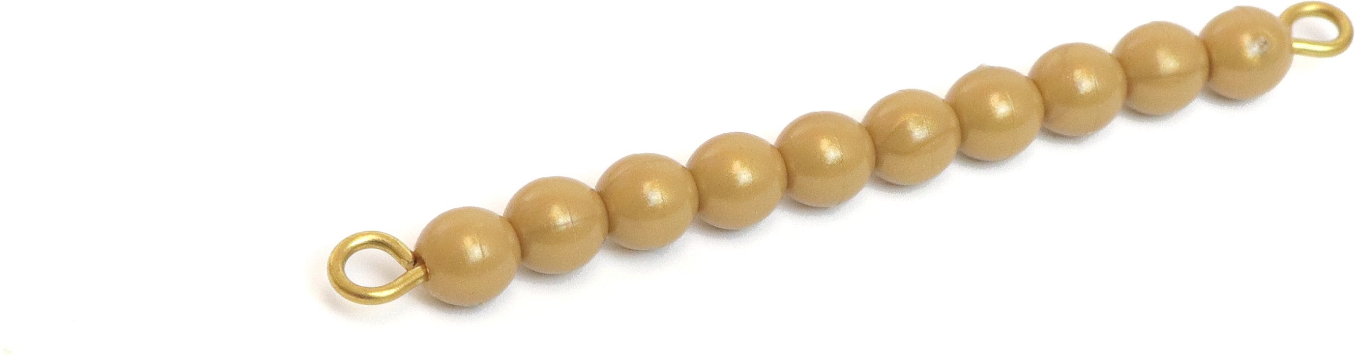 One Golden Bead Bar Of 10 - obrázek 1