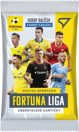 Sportzoo Fotbalové karty Fortuna Liga SK 2021-22 Hobby balíček - obrázek 1