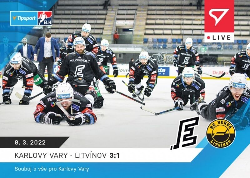 Sportzoo Hokejové live karty Tipsport ELH 2021-22 - L-118 Karlovy Vary - Litvínov - obrázek 1