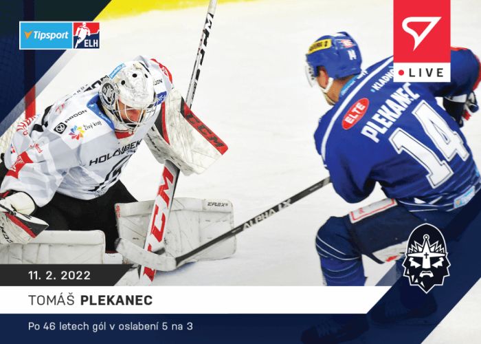 Sportzoo Hokejové karty Tipsport ELH 2021-22 - L-099 Tomáš Plekanec - obrázek 1