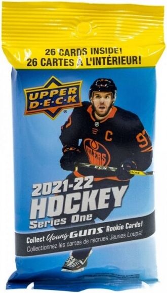 Upper Deck 2021-22 NHL Upper Deck Series One Hobby Fat pack - hokejové karty - obrázek 1