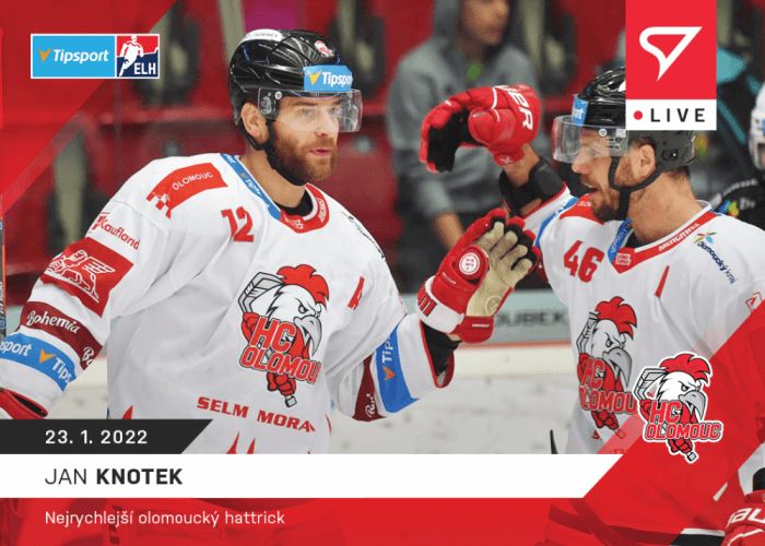 Sportzoo Hokejové karty Tipsport ELH 2021-22 - L-089 Jan Knotek - obrázek 1