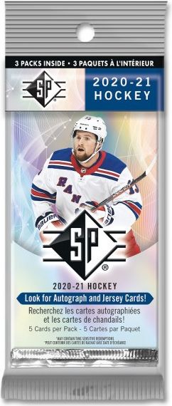 Upper Deck 2020-21 NHL Upper Deck SP Hanger Pack - hokejové karty - obrázek 1