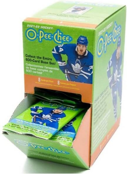 Upper Deck 2021-2022 Upper Deck O-Pee-Chee Gravity feed box - hokejové karty - obrázek 1